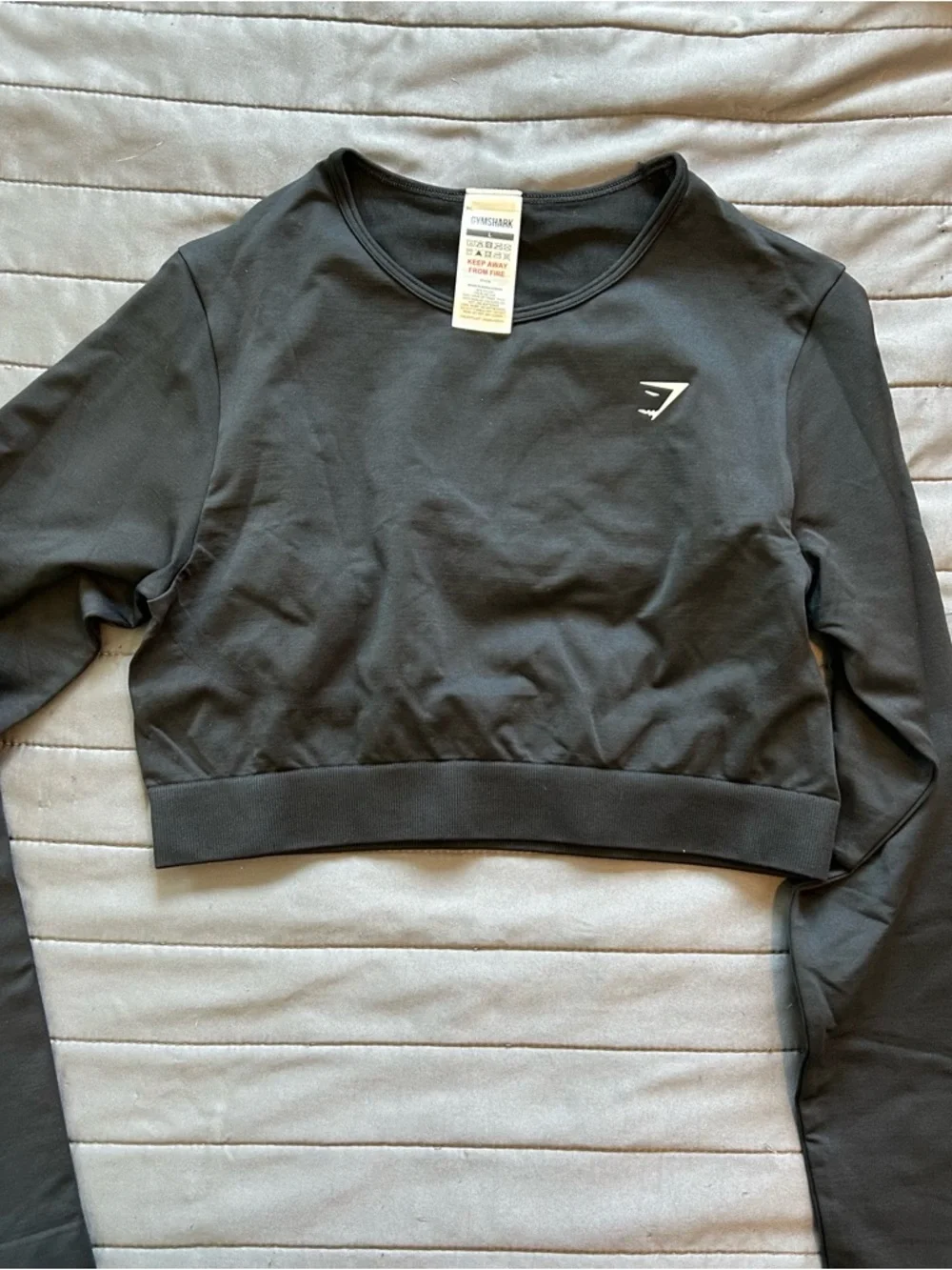 Gymshark EVERYDAY SEAMLESS LONG SLEEVE CROP TOP - Picture 2 of 4